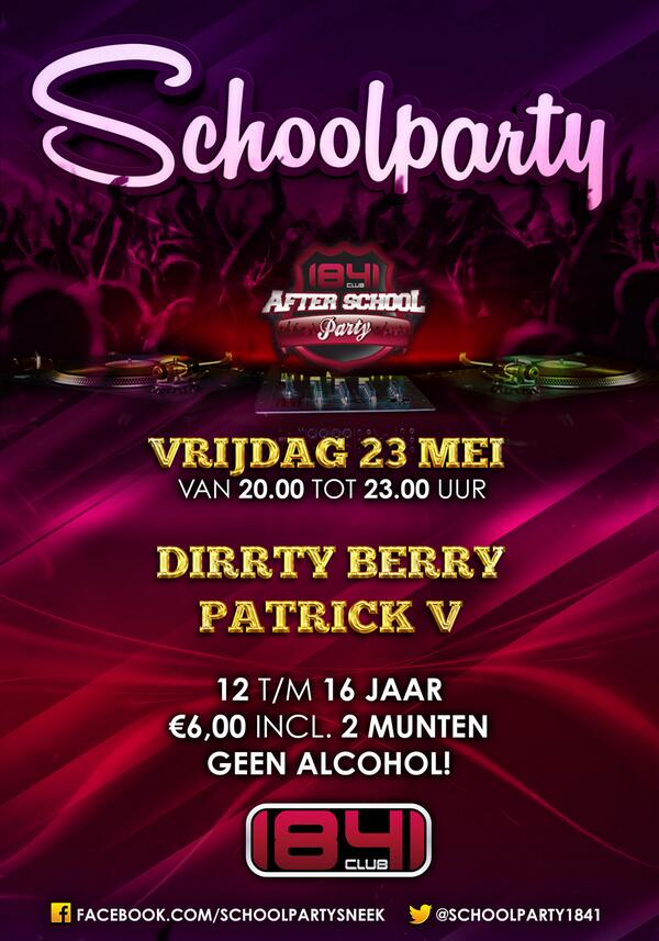 Schoolparty1841's tweet photo. RT en WIN 2 munten en gratis entree voor jou en 3 van je vrienden! voor de nieuwe editie van de schoolparty op 23 Mei http://t.co/Dpn4GZg1iX