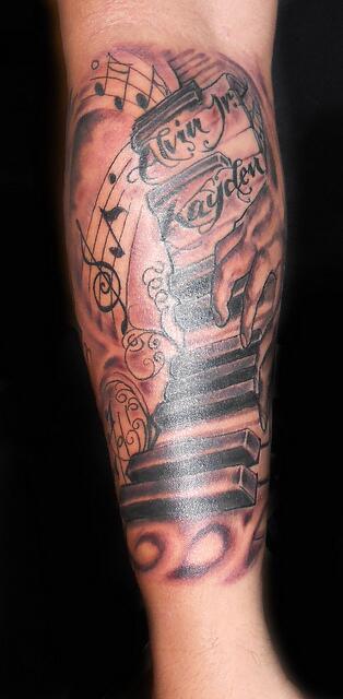 Tattoo uploaded by Ian Galicia  Piano Keys  Tattoodo