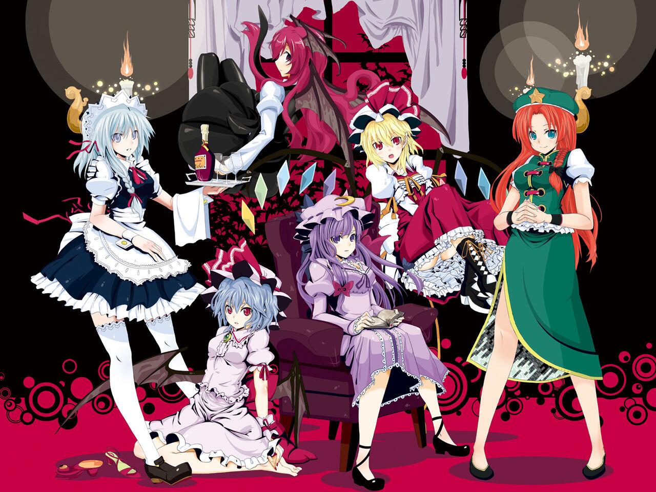 Yuin フラン大好き 東方好きな人rt 紅魔テロ 紅魔館で春の大宴会 俺のpcとvitaの壁紙紅魔館最高 Http T Co Dfsoruvu18 Twitter