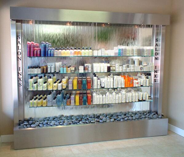 ADG_NY's tweet photo. This #waterwall displaying the product. #waterfeature #water #ADG #custom made #nyc #brooklyn #stainless http://t.co/s9k9Ws40dw