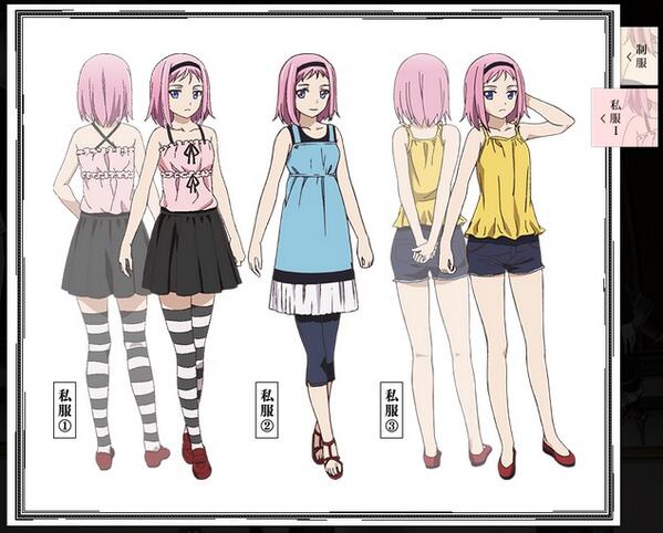 アニメ 極黒のブリュンヒルデ 番組hpではカズミの私服設定を追加しました カズミは肩を出した薄着の服装が多いですね Http T Co Q668srozwp Gokukoku Anime Http T Co H2c2wp8kms