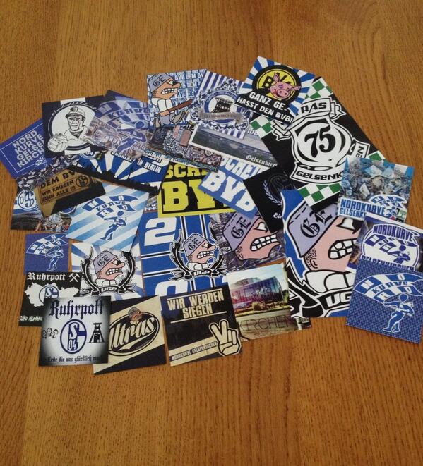 StickerUltrasNL's tweet photo. Nieuwe stickers binnen! #schalke04 http://t.co/lUfYZJDIzM