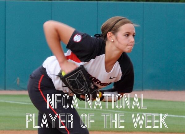 Georgia Softball (@ugasoftball) on Twitter photo And the honors keep rolling in! Congrats Chelsea for being named the <a href="/NFCAorg/">National Fastpitch Coaches Association</a> National Player of the Week! And the honors keep rolling in! Congrats Chelsea for being named the <a href="/NFCAorg/">National Fastpitch Coaches Association</a> National Player of the Week!