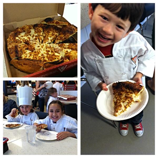 bjsrestaurants's tweet photo. 'Bring Your Kids to Work' Day @ BJ's RSC! We had all the kids help make #pizzas &amp; now it's time to dine! #cuteness http://t.co/jWkFDWceUN