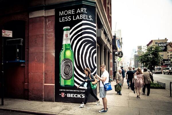 Freegums's tweet photo. #tbt That summer #becks had millions of beer bottles with #freegums work on it. http://t.co/FspWR320bP