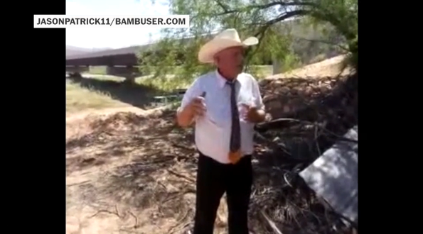 washingtonpost's tweet photo. We have video of Cliven Bundy's whole speech http://t.co/CDWBCUAe83 http://t.co/lYZSELf0Bc