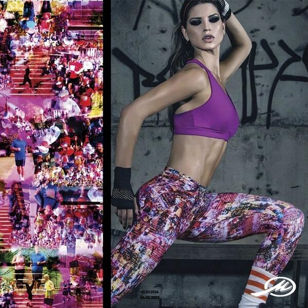 Calça legging com o tema corrida, para os amantes deste esporte que já é tão praticado e que nunca sai de moda.