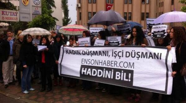 Kadınlardan cinsiyetçi haber sitesine yürüyüş: 'Haddini bil'

bit.ly/1rqjb2O