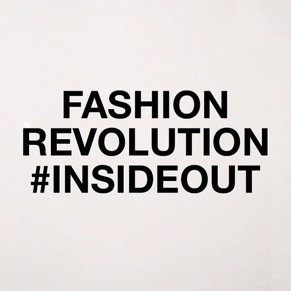 Hoy los outfits se llevan #insideOut, nos unimos a la Revolución de la Moda <a href="/Fash_RevMexico/">Fashion Revolution México</a>. buff.ly/1f7F459