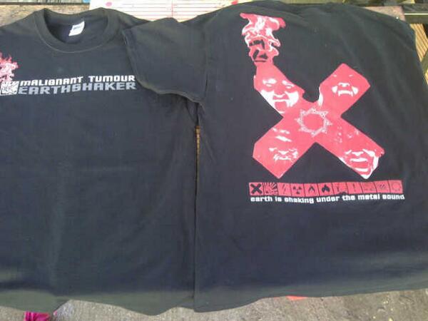 Playloud official t-shirt MALIGNANT TUMOUR "earth shaker"(czech rep) Rp 125k. 081280100993