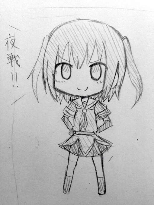 新歓用の絵が終わらなくて夜戦突入する勢いww 