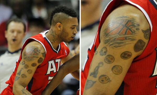 Are ATL Hawks Mike Scotts Emoji Tattoos The Worst in NBA Asking For A  Friend  Cypher Avenue