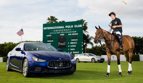 Maserati_HQ's tweet photo. Maserati U.S. Open Polo Championship celebrates #Maserati100 anniversary: http://t.co/YpuYMaFUlE - via @YahooFinance http://t.co/Kjb1YZjs4t