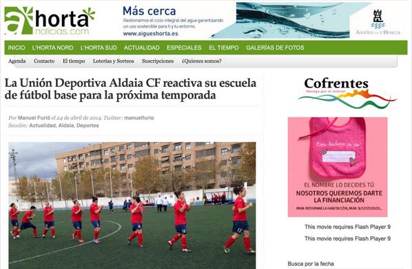 UDAldaiaCF_Base's tweet photo. Llevamos un día muy mediático. Aquí también publican nuestro proyecto http://t.co/eiFmv04u0C Gracias @Hortanoticias http://t.co/n3vCR9e3zm