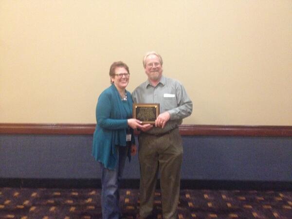 STARRINKS's tweet photo. Nancy Hacker presents Dave Wescott with #WIAMA Lifetime Achievement Award http://t.co/42gKcQTvqS