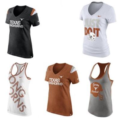 NEW ARRIVAL: 2014 Texas Longhorns Ladies Nike Tops  bit.ly/LonghornsNikeT…  -  pic: