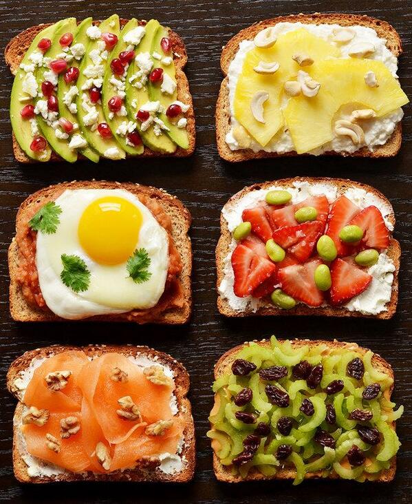 vitonica's tweet photo. 6 tostadas diferentes para 6 desayunos con energía, ¿cuál preparamos mañana? http://t.co/pQxnB7WtQm