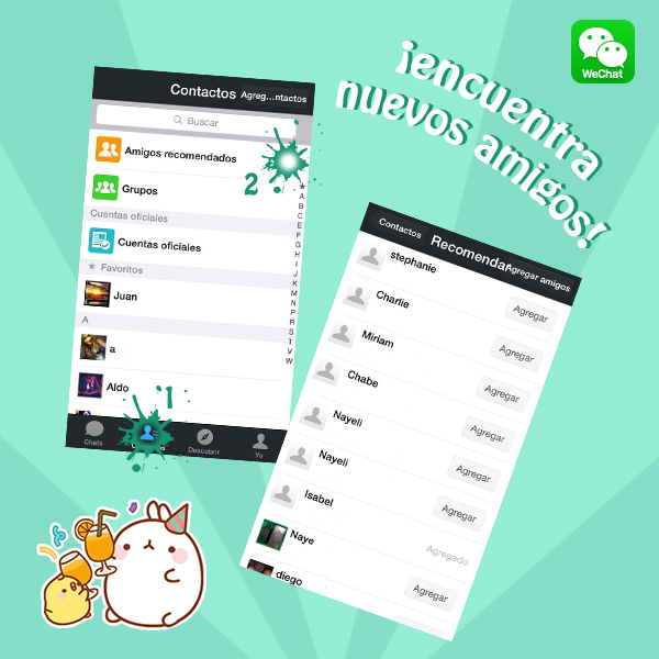 Como queremos hacer la fiesta más grande, siempre te estamos sugiriendo más amigos. ¡Anímate a agregarlos!