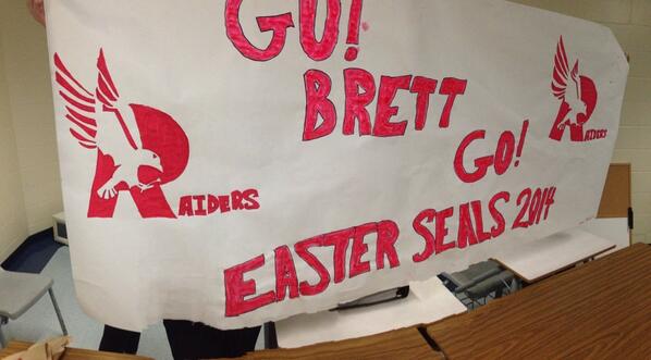 We want to thank EVERYONE who helped CRHS too raise over 24 thousand dollars for <a href="/EasterSealsPEI/">Easter Seals PEI</a>. GO BRETT GO!