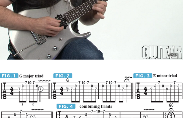 Complete <a href="/JPetrucci/">John Petrucci</a> Lesson: Use Triad Arpeggios to Imply More Complex Chord Qualities VID/TAB guitarworld.com/wild-stringdom…