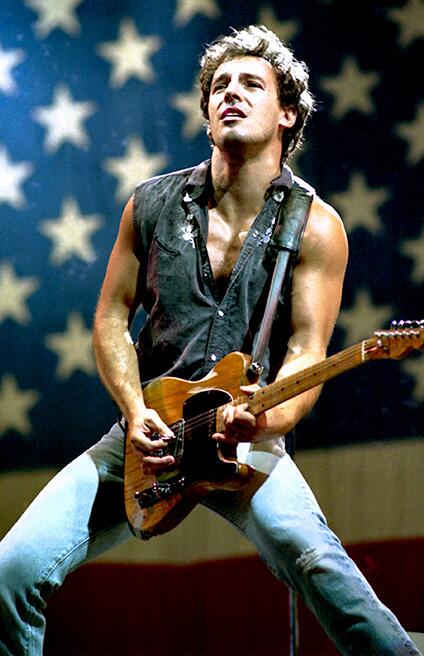 Bruce Springsteen Live On Stage Jeans Color  8x10 Glossy Photo 