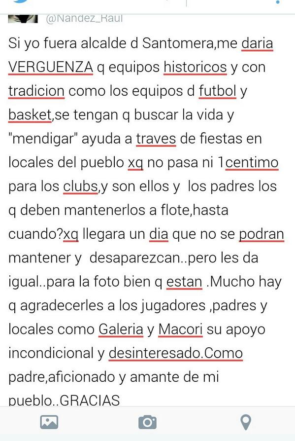 Nandez_Raul's tweet photo. @CFSantomera1 @basketSantomera @GaleriaCube @CafeMacori  @AlternativaSant @ALBERTOCG88 @trepapalmeras @joseluis9886 http://t.co/QLZkZjccIf