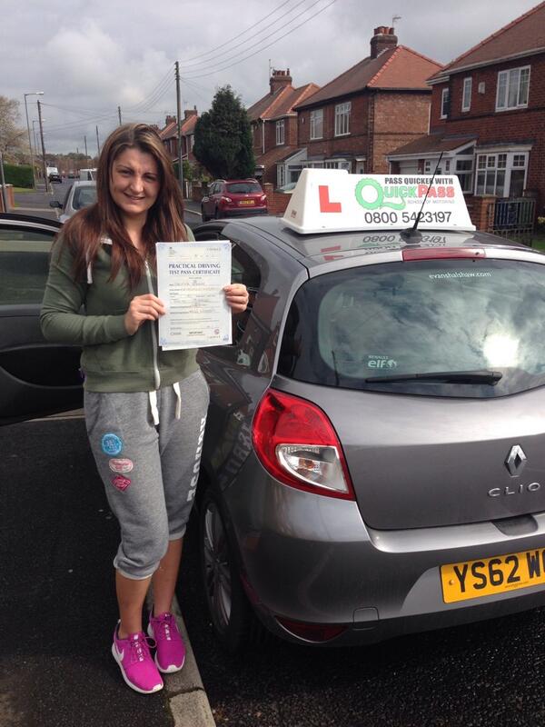 quickpass2010's tweet image. Another pass today in South Shields.Well done Christina Bradley#driving lessons#washington#south shields