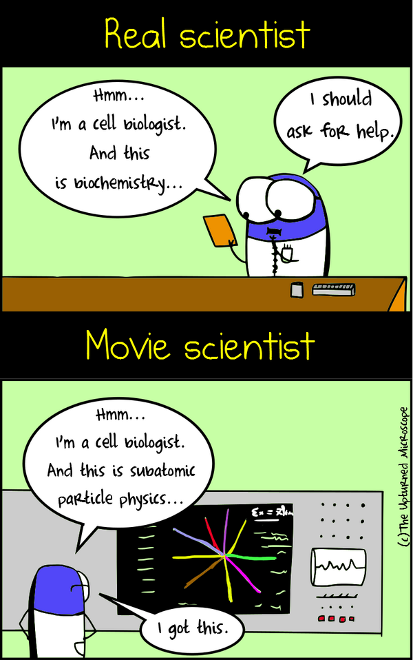 upmicblog's tweet photo. Real vs movie scientist: The First One. http://t.co/s7ugxh1D8y