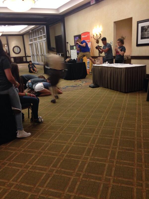 WHSPredator's tweet image. Students find ways to bond and entertain themselves during their down time