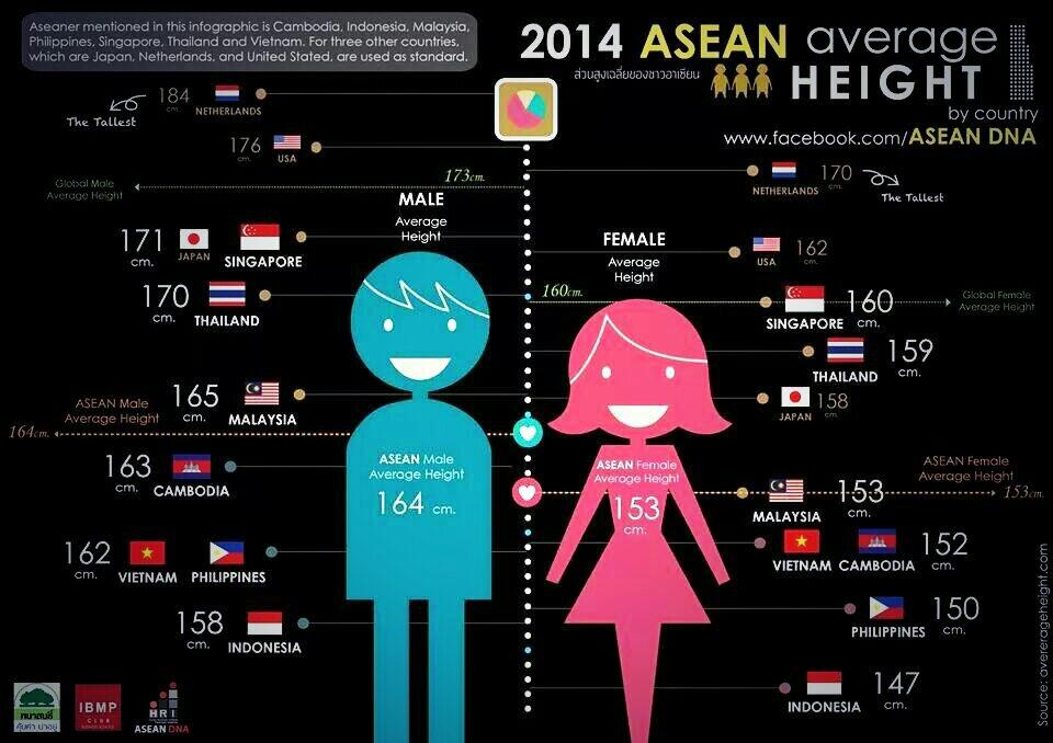 malaysiakini.com on X: What's your height? Malaysia's average height for  men is 165cm while Malaysian women stand at the average of 153cm.   / X