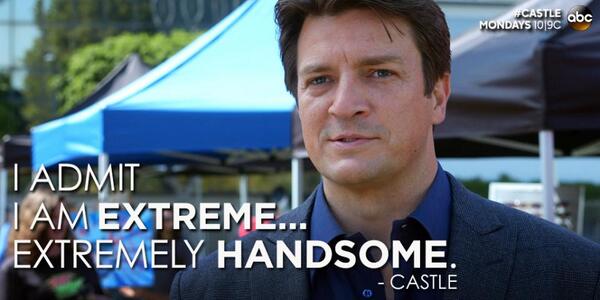 Castle_ABC's tweet photo. This next case is pretty extreme, but Castle seems to think he can handle it. #Castle http://t.co/FgIBw2nttz
