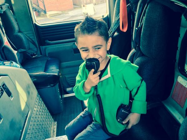 nycmaterials's tweet photo. My son Nicholas  trying to be like his daddy a fireman http://t.co/aqTS11gmq3