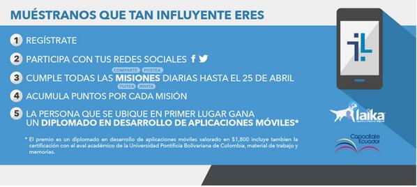 Capacitateec's tweet image. ¡Participa por un cupo para el diplomado de #DesarrolloDeAppsMóviles! Ingresa a: bit.ly/1lFrCYS @AgenciaLaika