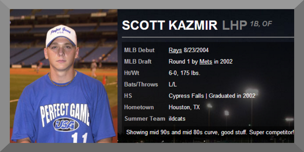 #TBT Reveal: Oakland <a href="/Athletics/">Athletics</a> ACE, Scott Kazmir. <a href="/PerfectGameUSA/">Perfect Game USA</a>