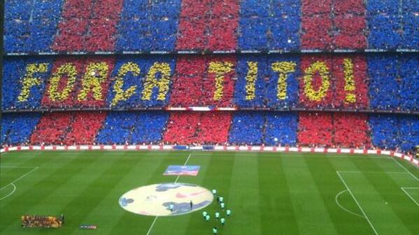 its_candicane's tweet photo. "@EurosportCom_EN: ANIMO TITO! Former Barca coach reportedly seriously ill in hospital. https://t.co/waWsKELkjp http://t.co/UfuomCogx3"