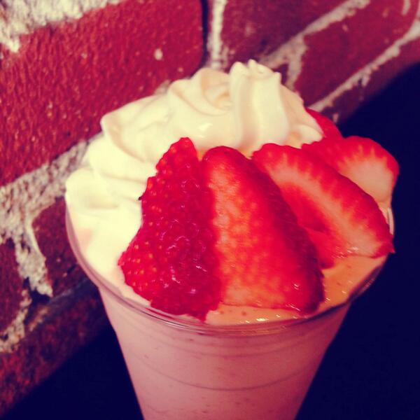 #strawberry #shake anyone? #sweettooth #novelcafedtla #happythursday #bliss #sugarrush