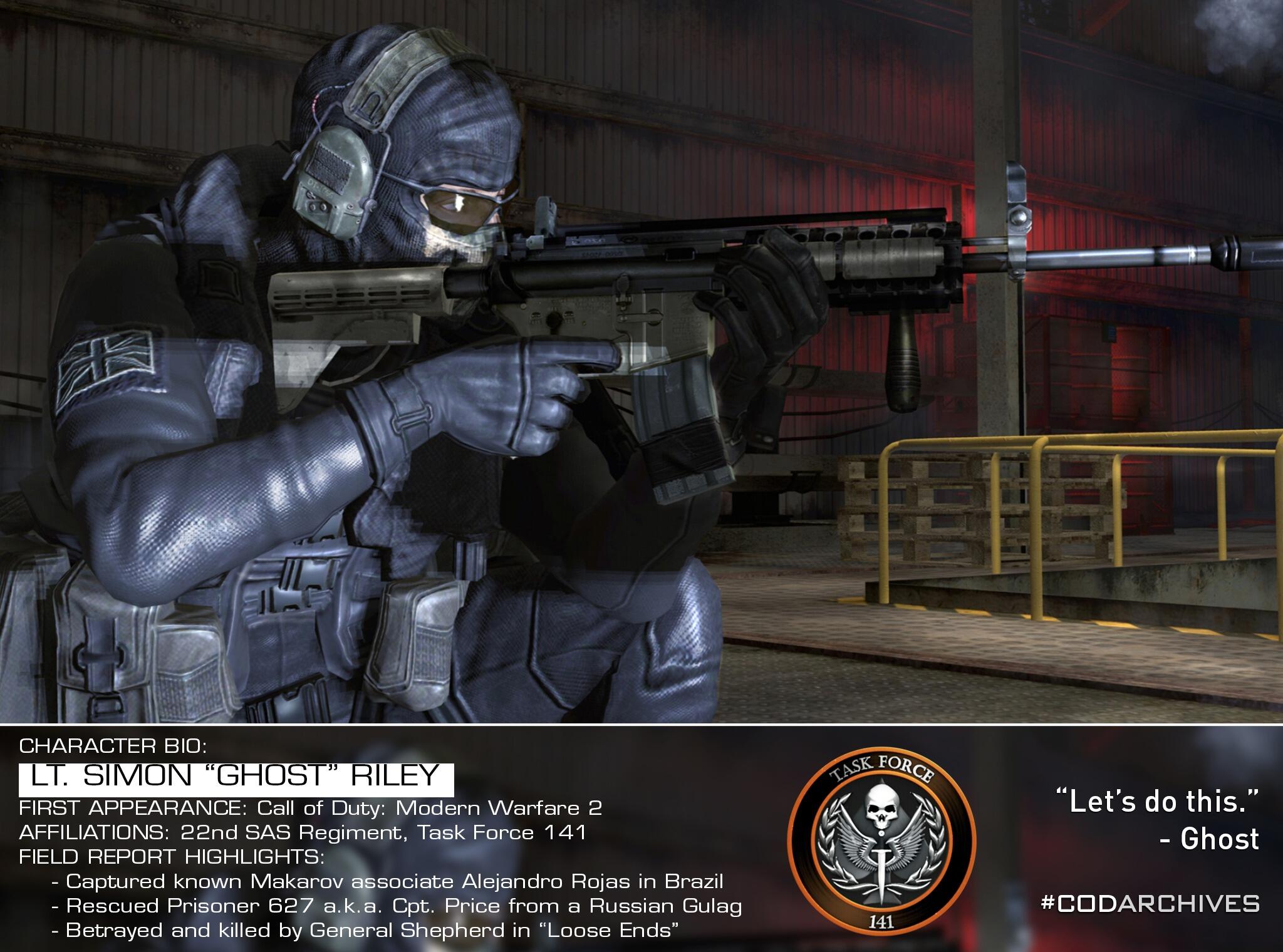 Infinity Ward on X: LT. SIMON GHOST RILEY  #TBT #CODArchives   / X