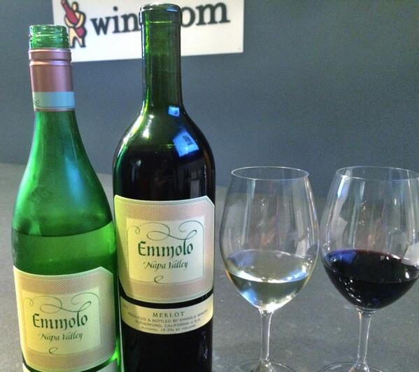 Wine_com's tweet photo. We are enjoying the delicious '12 Emmolo Sauvignon and the smokey, almost decadent Merlot. #emmolo @WillieBoySF http://t.co/meKBv1byZJ