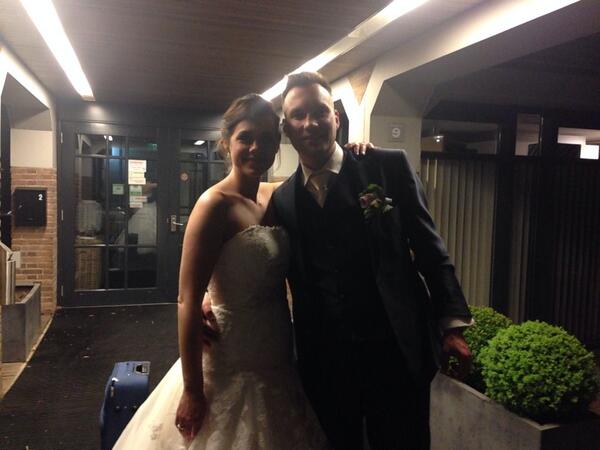 En ook vanavond slaapt ons bruidspaar bij <a href="/hoteldeschout/">Hotel de Schout</a> #samenwerken aan een topdag!