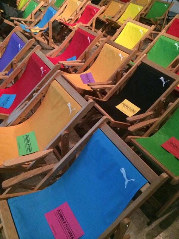 Gearing up for Possible Futures. A sea of beach chairs! <a href="/piscosour/">Eduardo Marisca</a> <a href="/rodrigodavies/">Rodrigo Davies</a> <a href="/JuFisch/">Julie Fischer</a> <a href="/blingalingz/">Ling Zhong</a> @JLipshin