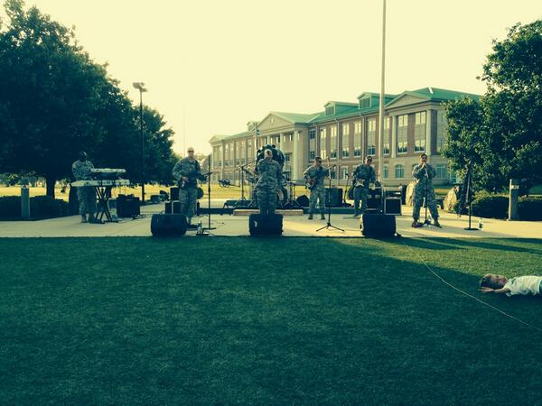 2ndABCT's tweet image. Rhythm on the Marne Concert- AWESOME- truly talented Dogface Soldiers. Next concert is 22 May- come join us.