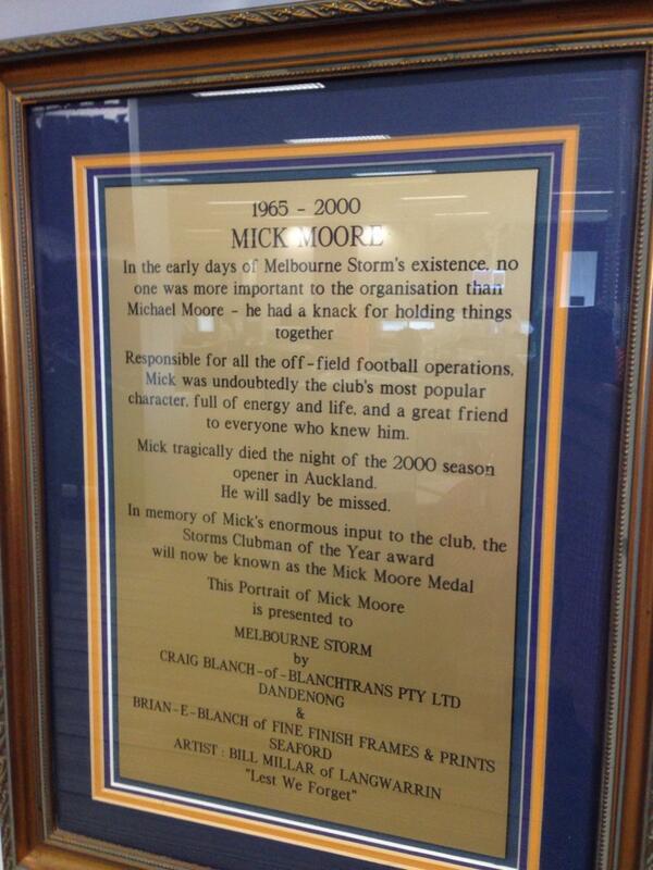 storm's tweet photo. Today is an important day for many reasons, #MickMoore is one of them #purplepride http://t.co/Khb9uzVm0U