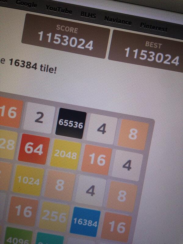 s_dill's tweet image. More like get to the 65536 tile. #2dayslater #stillgoing