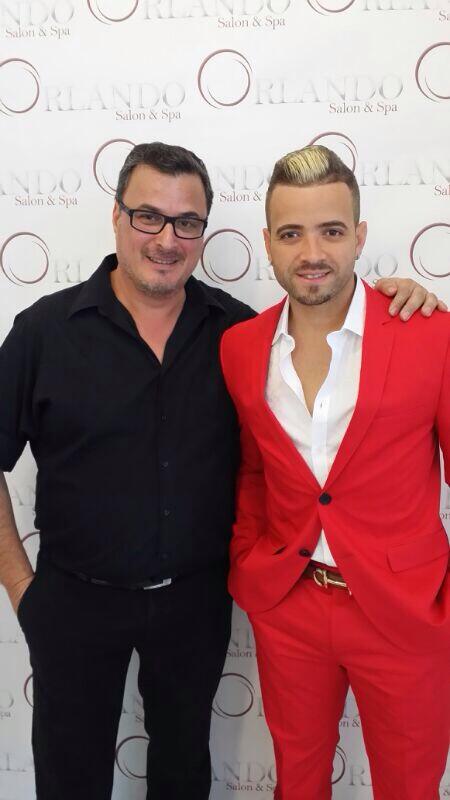 SalonOrlando's tweet photo. Gracias a @nacholacriatura por confiar su look en los premios con @SalonOrlando http://t.co/CusabBB0Kd