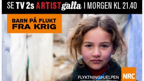 Skal du dele en eneste tweet i dag. La det være denne. #barnpåflukt #artistgalla #flyktninghjelpen