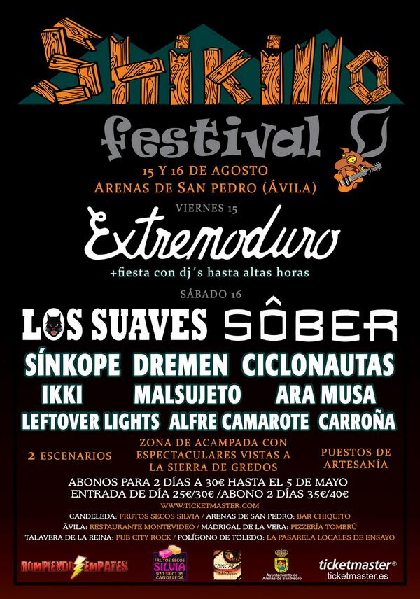Shikillofest's tweet photo. Diseño definitivo del cartel del Shikillo http://t.co/Jtr4KZtfAG