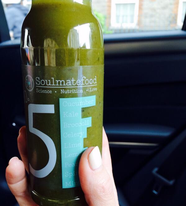 EmmaBunton's tweet photo. Last day of @Soulmatefood juice cleanse,feeling gooood! http://t.co/1FHkNjFc5x