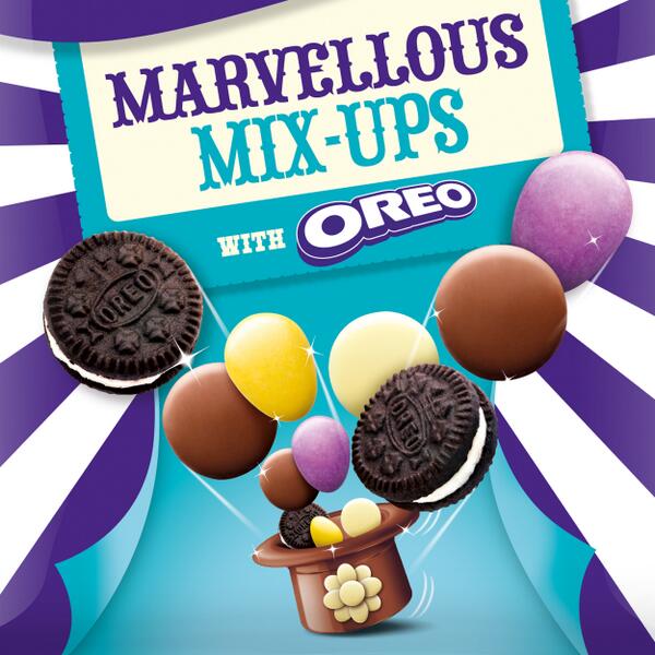 The secret’s out! New Marvellous Mix Ups: Mini Oreos, White Buttons, Pebbles &amp; mega Giant Buttons. Yum! #FreeTheJoy