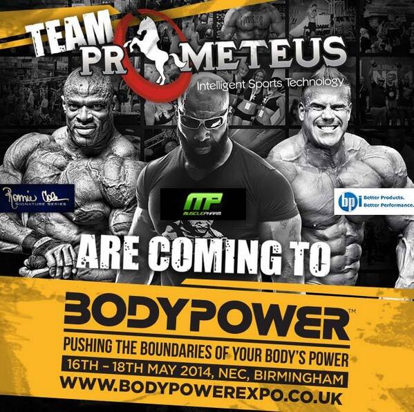 BodyPowerExpo's tweet photo. Are you ready for the Prometeus lineup?  @BigRonColeman @mrojaycutler @CTFletcherISYMF #RT http://t.co/ZY7If8xC61