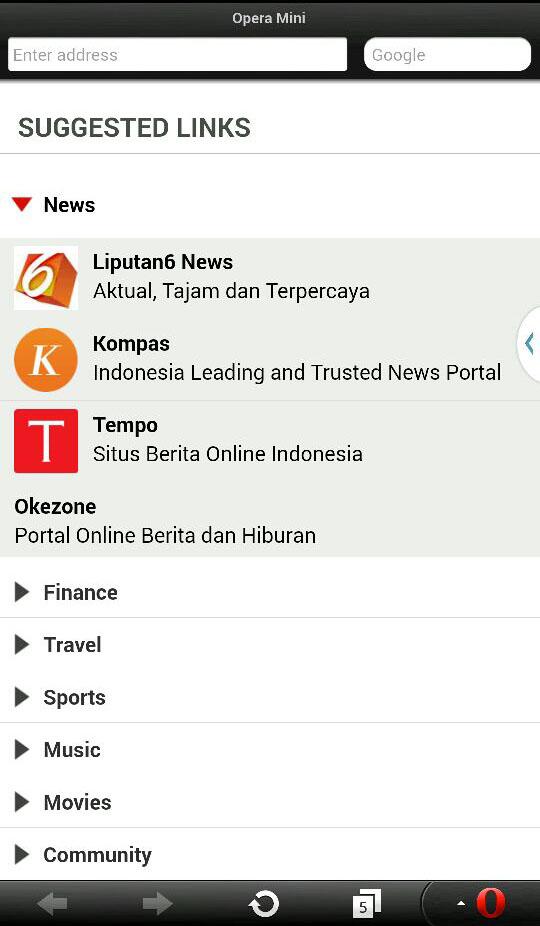 bagusprtm's tweet photo. "Sekarang baca liputan6 semakin mudah dengan Opera Mini! Cukup klik kategori ‘News’ di halaman awal Opera Mini! http://t.co/ZzD896dNCq"
